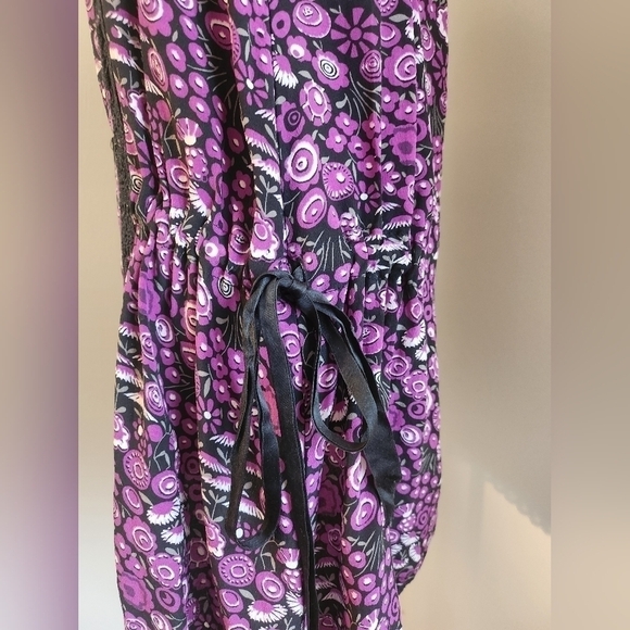 Rare Vintage Y2K Anna Sui Tank Top | Silk Floral Lace Cut Out Butterfly Camisole - Picture 5 of 9